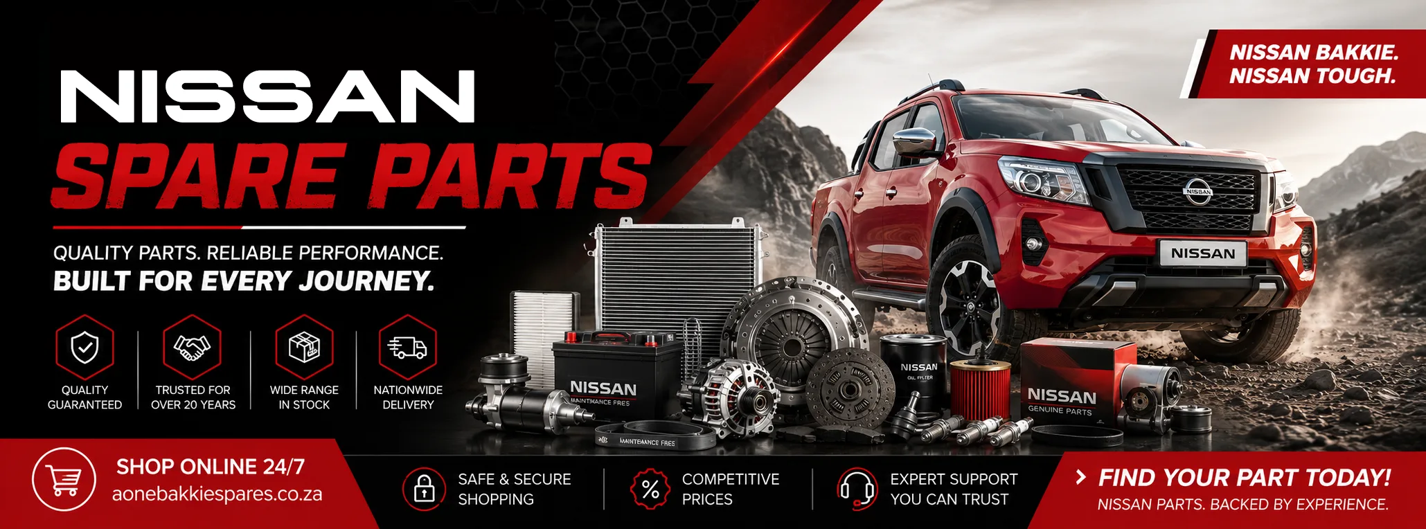 New and second-hand Nissan bakkie spare parts
