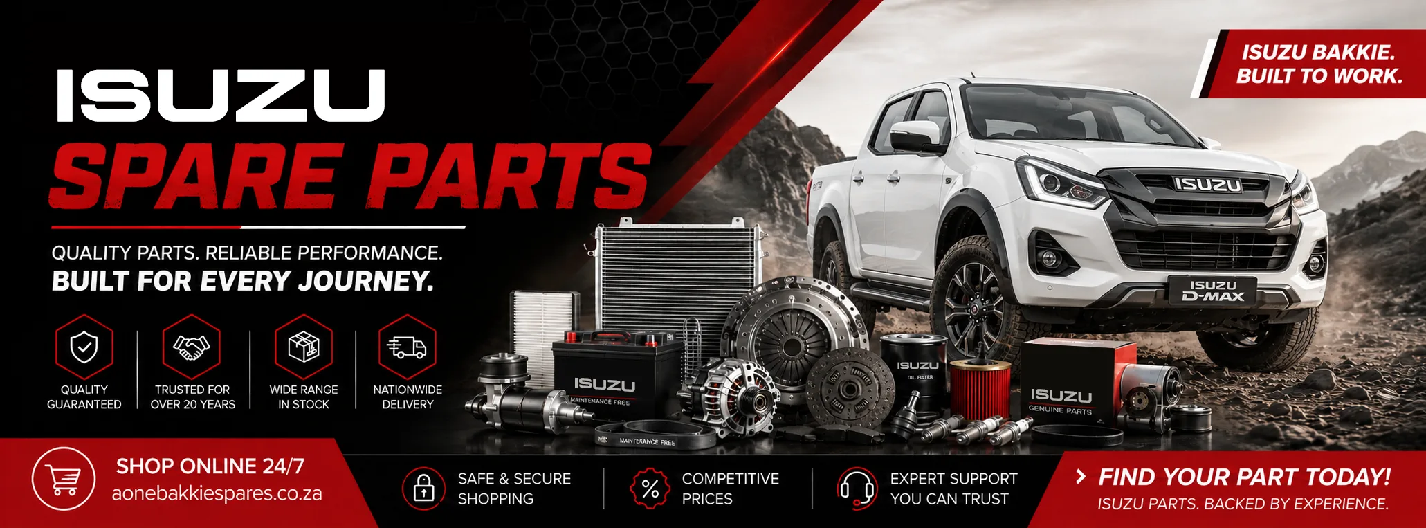 New and second-hand Isuzu bakkie spare parts
